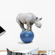 African White Rhinoceros Wall Decal