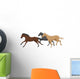 Three Isolated Galloping Horses 