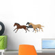 Three Isolated Galloping Horses 