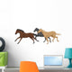Three Isolated Galloping Horses 