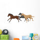 Three Isolated Galloping Horses 