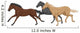 Three Isolated Galloping Horses 