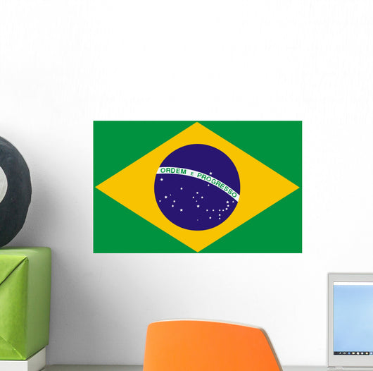 national flag of brazil Wall Mural