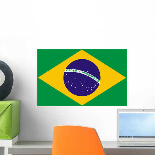 national flag of brazil Wall Mural