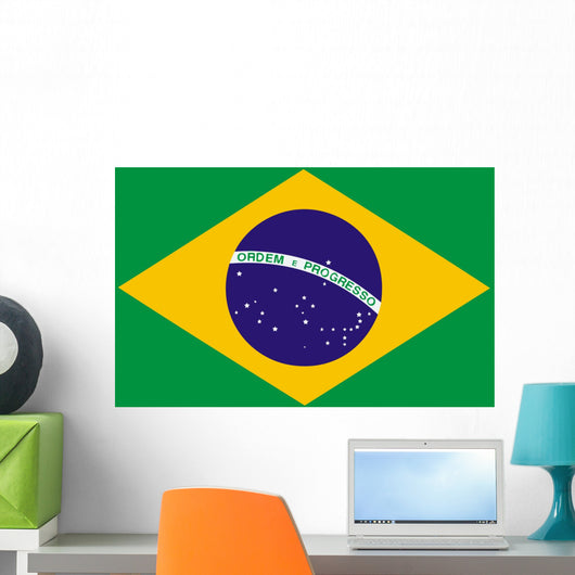 national flag of brazil Wall Mural
