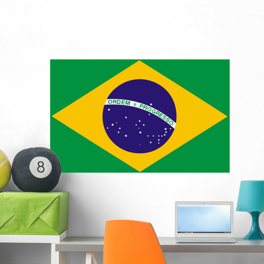 national flag of brazil Wall Mural
