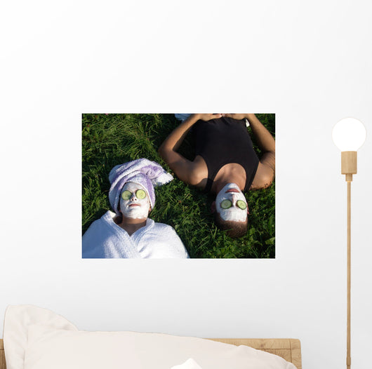 Entpannende Gesichtsmaske Wall Mural