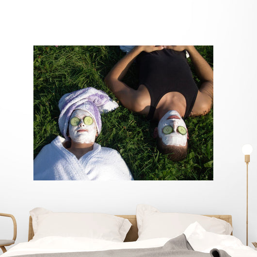 Entpannende Gesichtsmaske Wall Mural