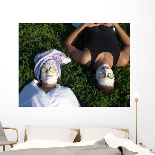 Entpannende Gesichtsmaske Wall Mural