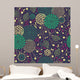 Seamless Floral Pattern Wall Decal Design 3
