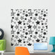 Seamless Black Star Pattern Wall Decal
