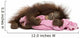 Young Bornean Orangutan Tired, Lying and Cuddling a Pink Towel 