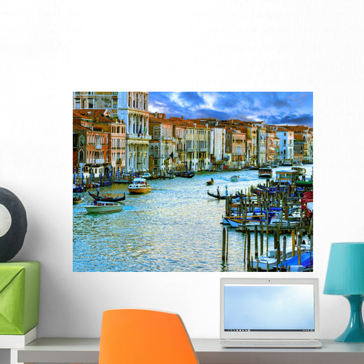 Venice, Italy - Grand Canal and Historic Tenements 