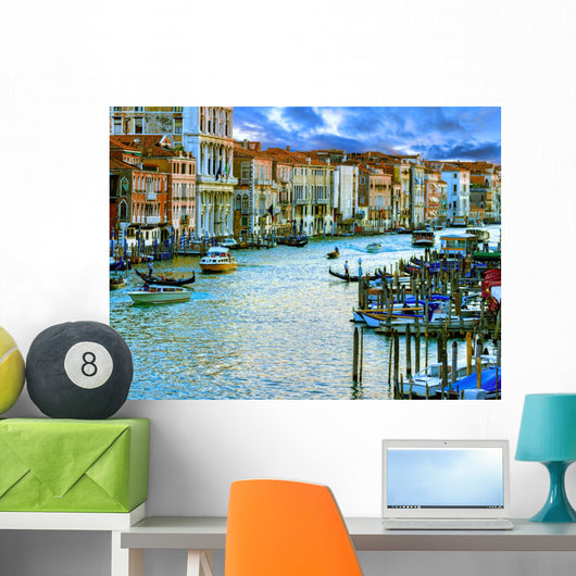 Venice, Italy - Grand Canal and Historic Tenements 