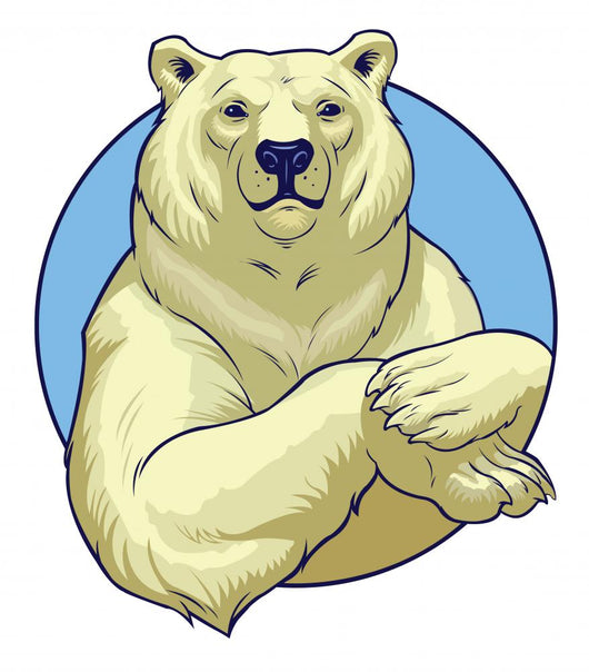 white bear Wall Decal