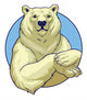 white bear Wall Decal