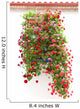 Typical Window decorated Pink and Red Flowers, Mediterranean Eur Wall Mural