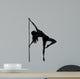 woman pole dancer silhouette 