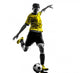 brazilian soccer football player young man kicking silhouette Wall Decal