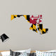 Maryland Flag Map Wall Decal