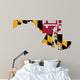 Maryland Flag Map Wall Decal
