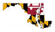 Maryland Flag Map Wall Decal