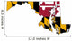 Maryland Flag Map Wall Decal