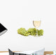 White wine and green grapes Wall Decal