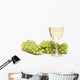 White wine and green grapes Wall Decal