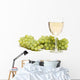 White wine and green grapes Wall Decal