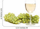White wine and green grapes Wall Decal