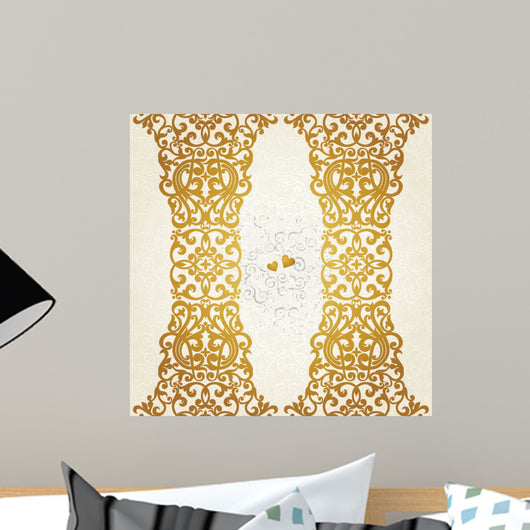 Vector seamless border in Victorian style. 