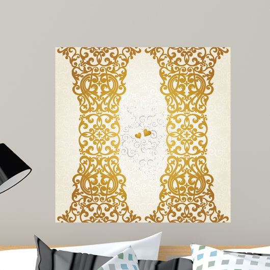 Vector seamless border in Victorian style. 