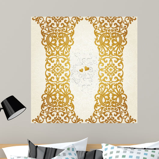 Vector seamless border in Victorian style. 
