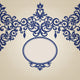 Vector seamless border in Victorian style. 