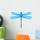 Dragonfly Isolated on White Wall Decal