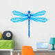 Dragonfly Isolated on White Wall Decal