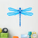 Dragonfly Isolated on White Wall Decal