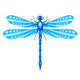Dragonfly Isolated on White Wall Decal