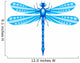 Dragonfly Isolated on White Wall Decal