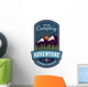 Camping adventure badge emblem Wall Decal