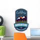 Camping adventure badge emblem Wall Decal
