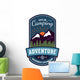 Camping adventure badge emblem Wall Decal