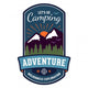 Camping adventure badge emblem Wall Decal