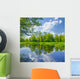 Sunny spring landscape by The Narew River. 
