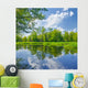 Sunny spring landscape by The Narew River. 