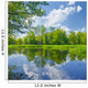 Sunny spring landscape by The Narew River. 