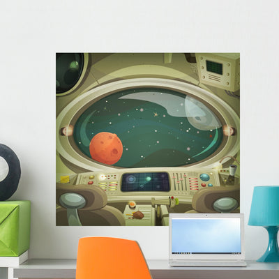 Spaceship Interior shown on a wall