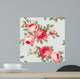 Wallpaper with Flowers Wall Decal