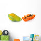 papaya isolated on white background Wall Decal